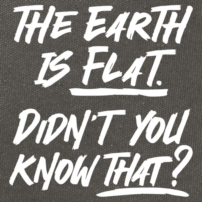 The Earth Is Flat Didnt You Know That Cotton Canvas Backpack
