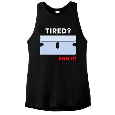 Tired End It New Ladies PosiCharge Tri-Blend Wicking Tank