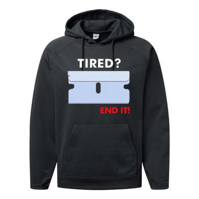 Tired End It New Performance Fleece Hoodie