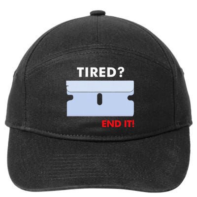 Tired End It New 7-Panel Snapback Hat