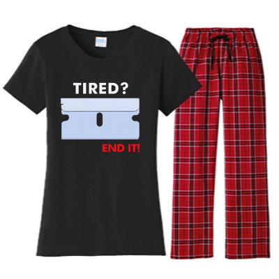 Tired End It New Women's Flannel Pajama Set