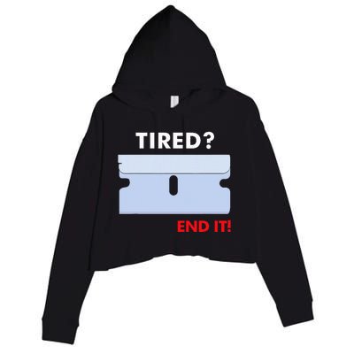 Tired End It New Crop Fleece Hoodie