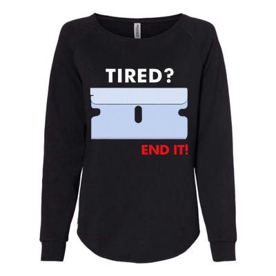 Tired End It New Womens California Wash Sweatshirt