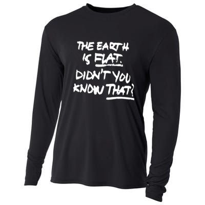 The Earth Is Flat DidnT You Know That Cooling Performance Long Sleeve Crew