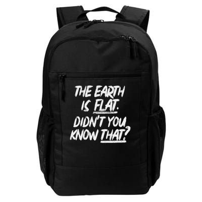 The Earth Is Flat Didn't You Know That Yoongi Flat Earth Daily Commute Backpack