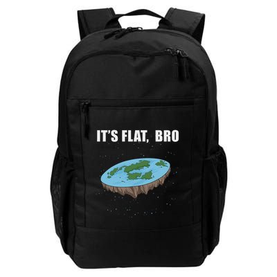 The Earth Is Flat Gifts ItS Flat Bro Ice Wall Flat Earth Daily Commute Backpack