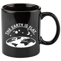 The Earth Is Flat Gift 11oz C Handle Ceramic Mug