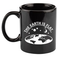 The Earth Is Flat Gift 11oz C Handle Ceramic Mug