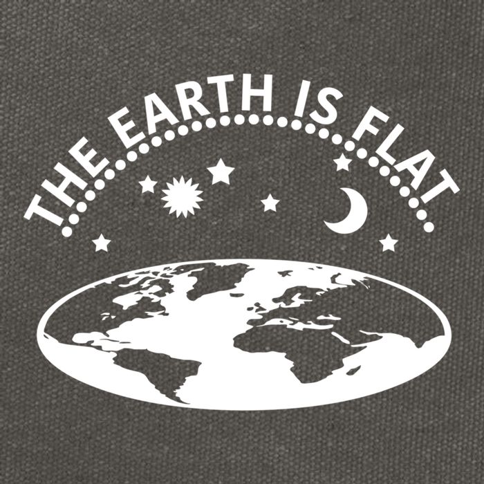 The Earth Is Flat Gift Cotton Canvas Backpack