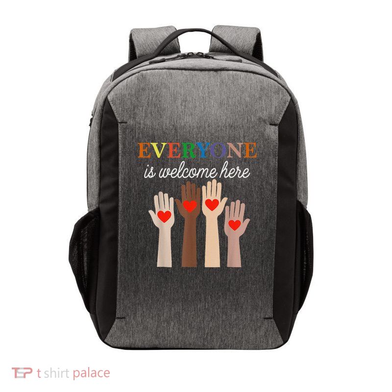 The Everyone Is Welcome Here In Idaho Teacher Student White Vector Backpack