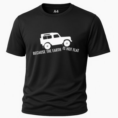 The Earth Is Not Flat 4x4 Rover Across Land Off Road Cooling Performance Crew T-Shirt