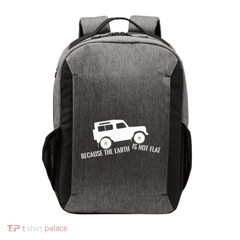 The Earth Is Not Flat 4x4 Rover Across Land Off Road Vector Backpack