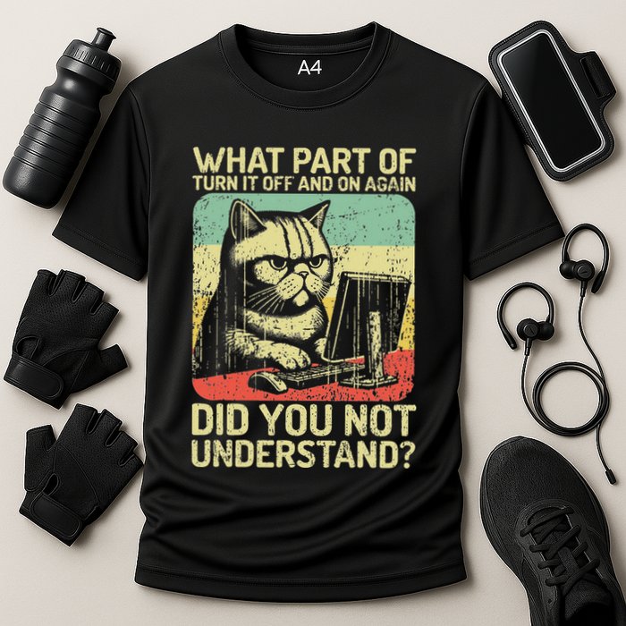 Tech Engineer I Turn Off And On Again I Computer It Guy Cooling Performance Crew T-Shirt