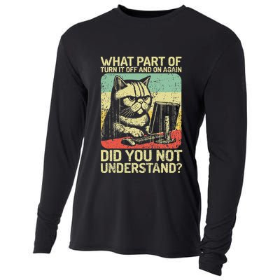 Tech Engineer I Turn Off And On Again I Computer It Guy Cooling Performance Long Sleeve Crew