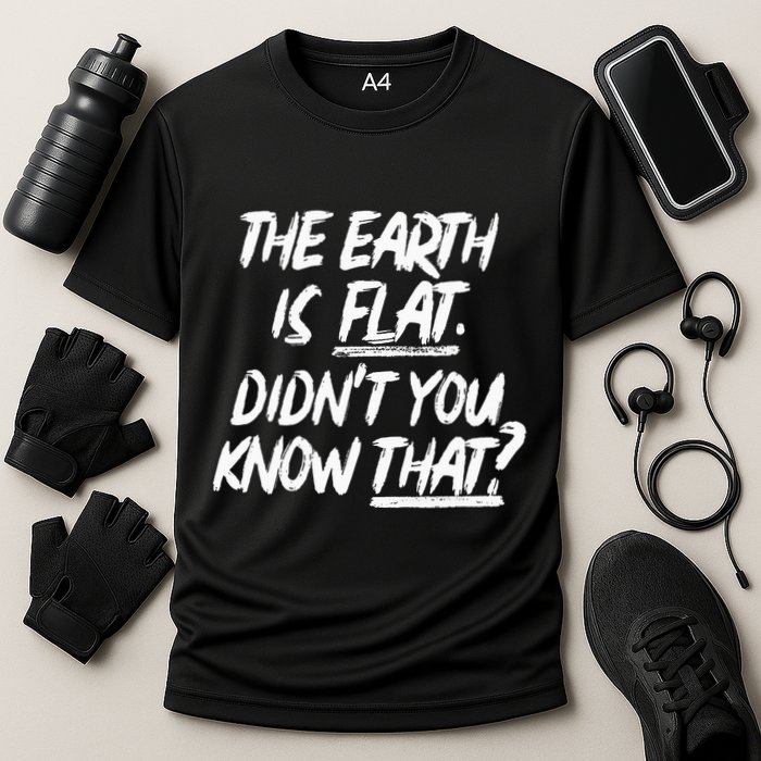 The Earth Is Flat DidnT You Know That Yoongi Flat Earth Performance Shirt