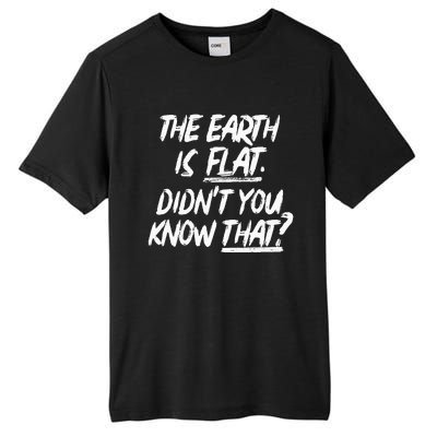 The Earth Is Flat DidnT You Know That Yoongi Flat Earth Tall Fusion ChromaSoft Performance T-Shirt