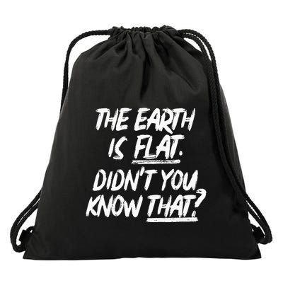 The Earth Is Flat DidnT You Know That Yoongi Flat Earth Drawstring Bag