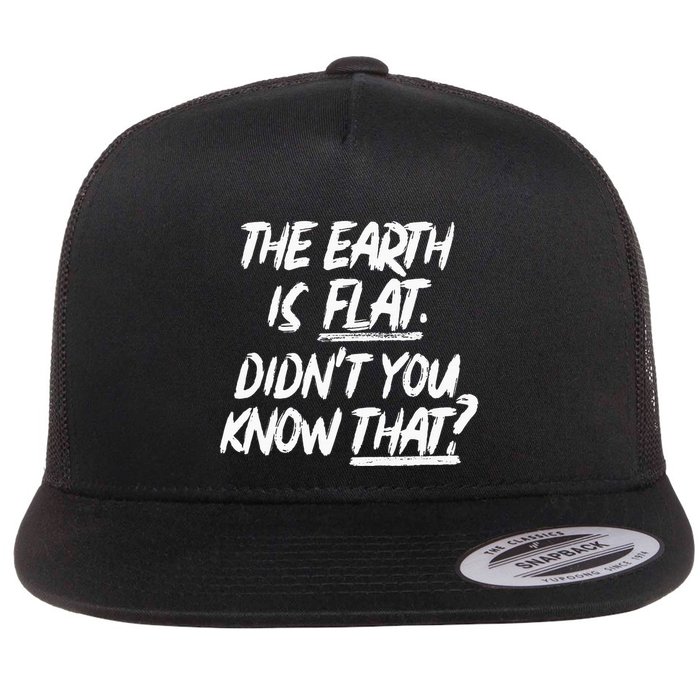 The Earth Is Flat DidnT You Know That Yoongi Flat Earth Flat Bill Trucker Hat