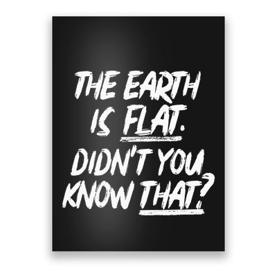 The Earth Is Flat DidnT You Know That Yoongi Flat Earth Poster