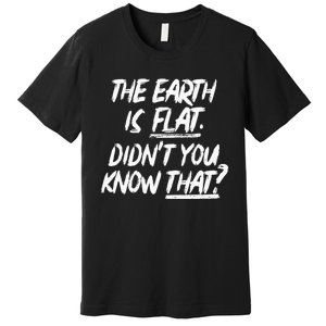 The Earth Is Flat DidnT You Know That Yoongi Flat Earth Premium T-Shirt