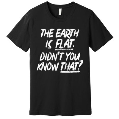 The Earth Is Flat DidnT You Know That Yoongi Flat Earth Premium T-Shirt