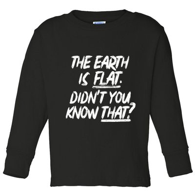 The Earth Is Flat DidnT You Know That Yoongi Flat Earth Toddler Long Sleeve Shirt