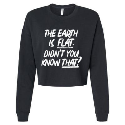 The Earth Is Flat DidnT You Know That Yoongi Flat Earth Cropped Pullover Crew
