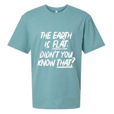 The Earth Is Flat DidnT You Know That Yoongi Flat Earth Sueded Cloud Jersey T-Shirt