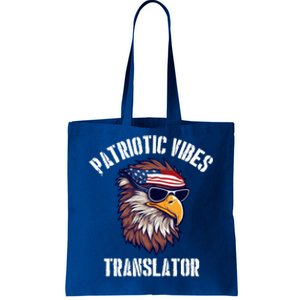 Translator Eagle July 4th American Flag Usa Meaningful Gift Tote Bag