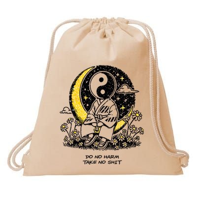 Third Eye Kingdom Do No Harm Take No Shit Drawstring Bag