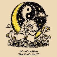 Third Eye Kingdom Do No Harm Take No Shit Drawstring Bag