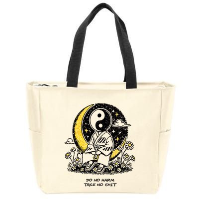 Third Eye Kingdom Do No Harm Take No Shit Zip Tote Bag