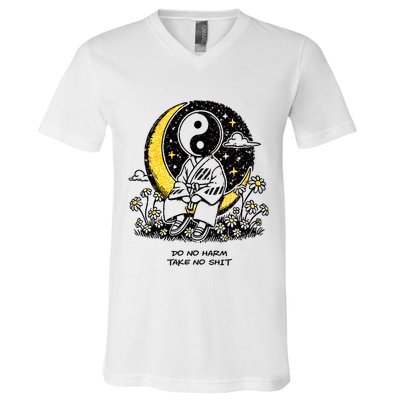 Third Eye Kingdom Do No Harm Take No Shit V-Neck T-Shirt