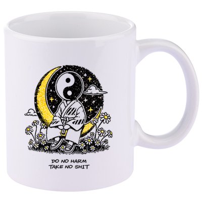 Third Eye Kingdom Do No Harm Take No Shit 11oz C Handle Ceramic Mug