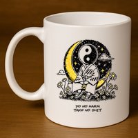Third Eye Kingdom Do No Harm Take No Shit 11oz C Handle Ceramic Mug