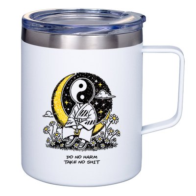 Third Eye Kingdom Do No Harm Take No Shit 12oz Stainless Steel Coffee Mug