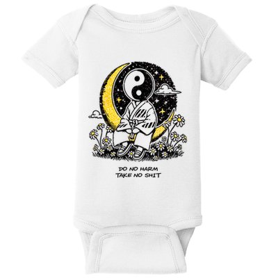 Third Eye Kingdom Do No Harm Take No Shit Baby Bodysuit