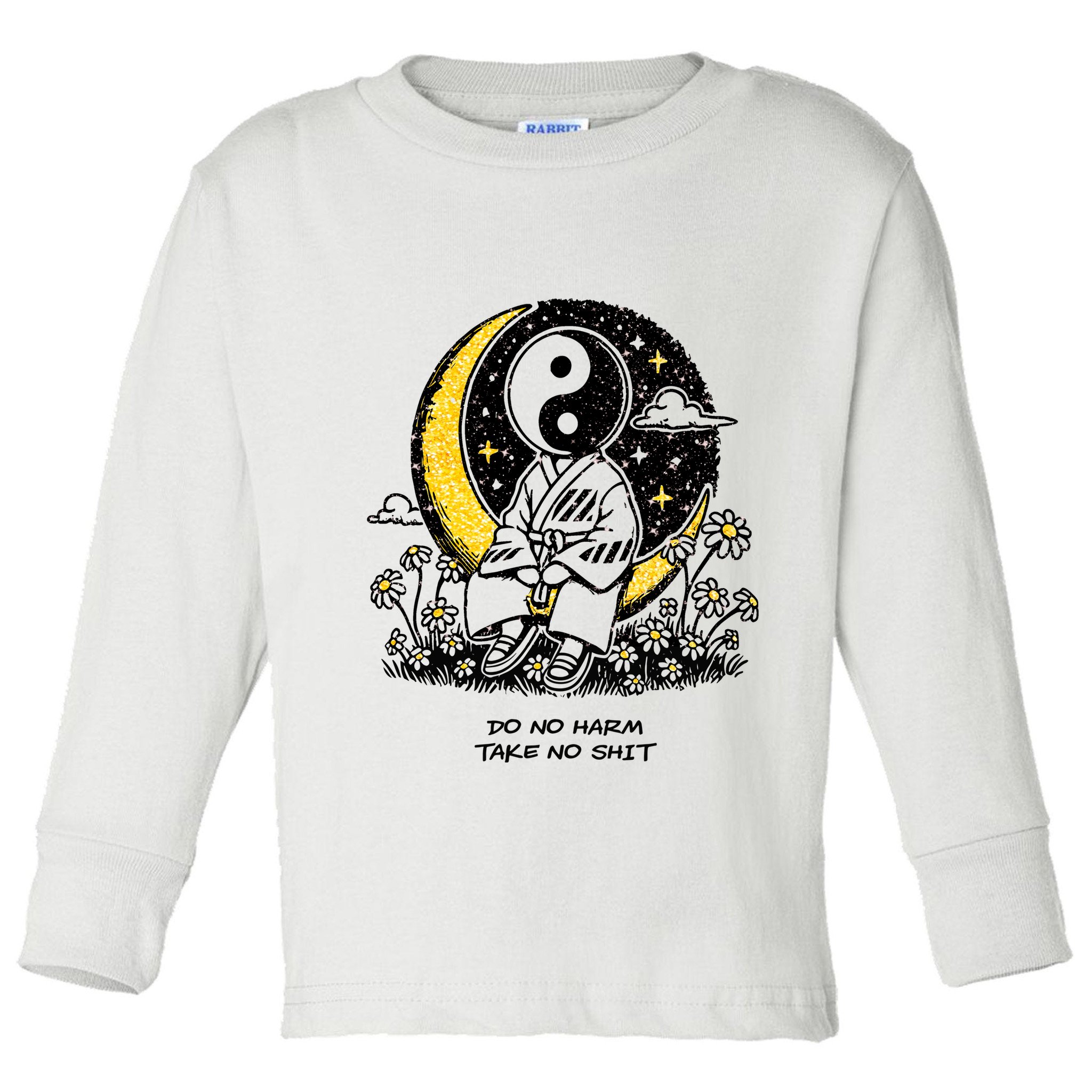 Third Eye Kingdom Do No Harm Take No Shit Toddler Long Sleeve Shirt