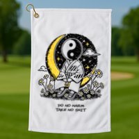 Third Eye Kingdom Do No Harm Take No Shit Golf Towel
