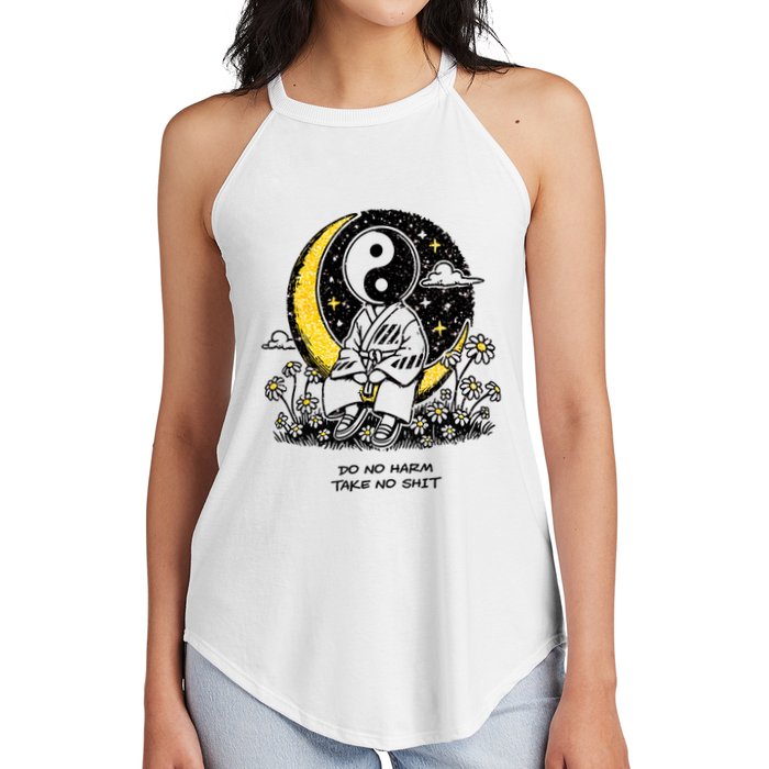 Third Eye Kingdom Do No Harm Take No Shit Women's Perfect Tri Rocker Tank