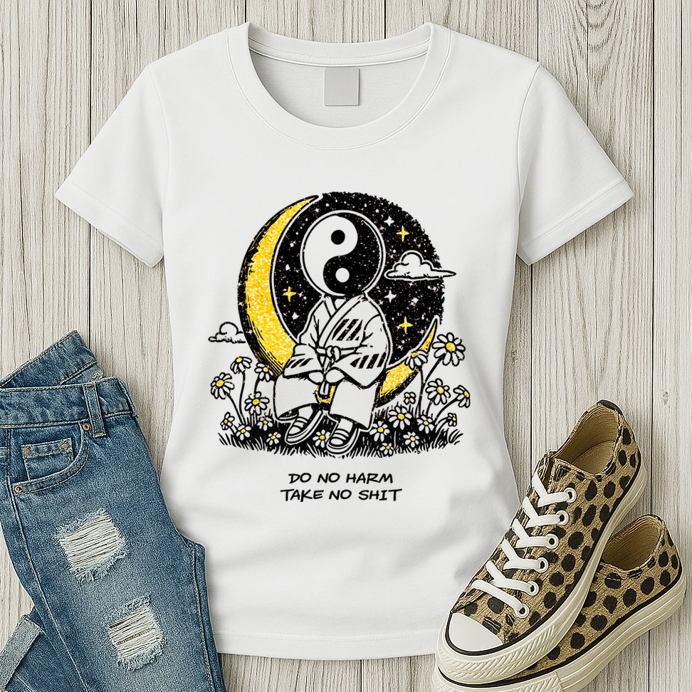 Third Eye Kingdom Do No Harm Take No Shit Womens T-Shirt