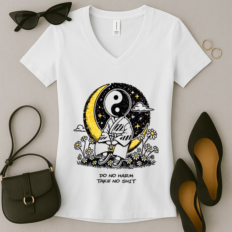 Third Eye Kingdom Do No Harm Take No Shit Women's V-Neck T-Shirt