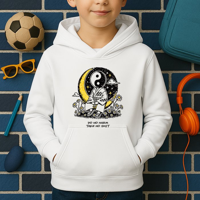 Third Eye Kingdom Do No Harm Take No Shit Kids Hoodie