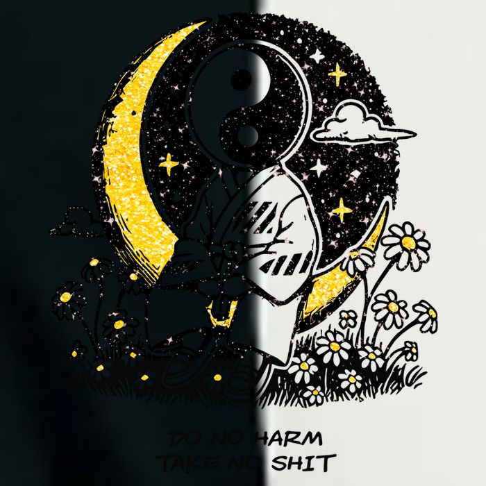 Third Eye Kingdom Do No Harm Take No Shit Infant Baby Jersey Bodysuit