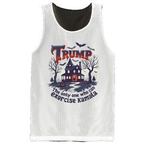 Trump Exorcise Kamala Funny Political Halloween Mesh Reversible Basketball Jersey Tank