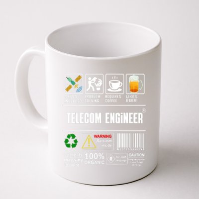 Telecom Engineer Label Skills Solving Coffee Beer Coffee Mug