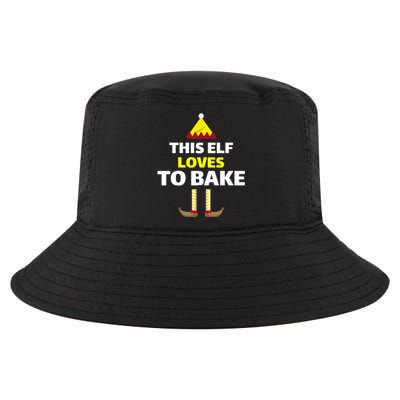 This Ellf Lovers To Bake Christmas Cool Comfort Performance Bucket Hat