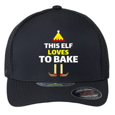 This Ellf Lovers To Bake Christmas Flexfit Unipanel Trucker Cap