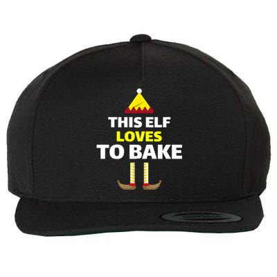 This Ellf Lovers To Bake Christmas Wool Snapback Cap