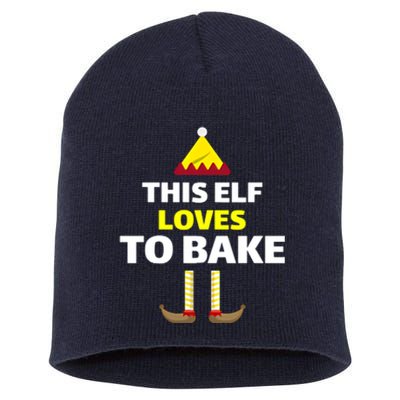 This Ellf Lovers To Bake Christmas Short Acrylic Beanie